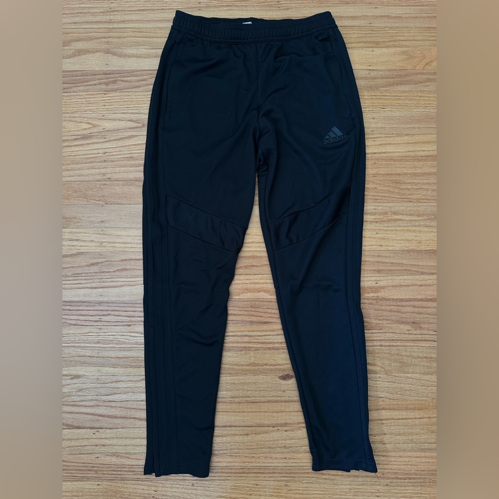 Adidas Men’s Jet Black Athletic Pants / Soccer Pants - Medium